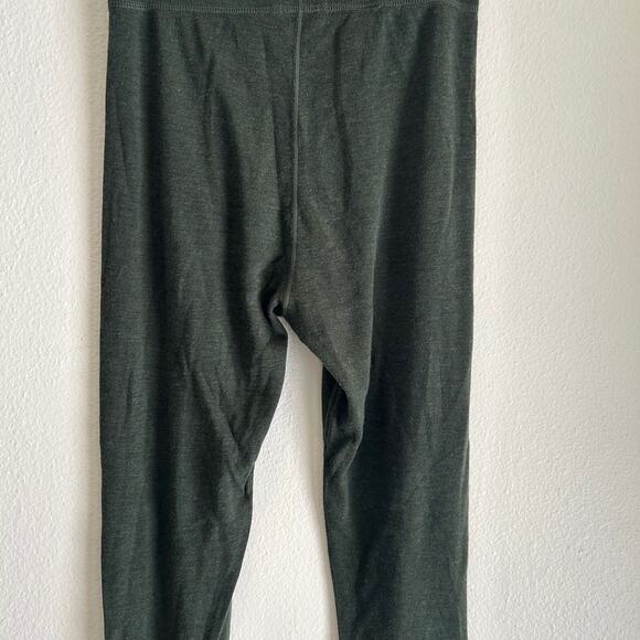 Meriwool Layers Wool Base Layer Mens Bottom Pants SZTL 100% Merino Wool Green - Picture 2 of 8